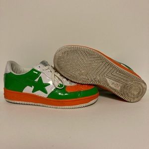 Bapesta fs-001 low orange green
